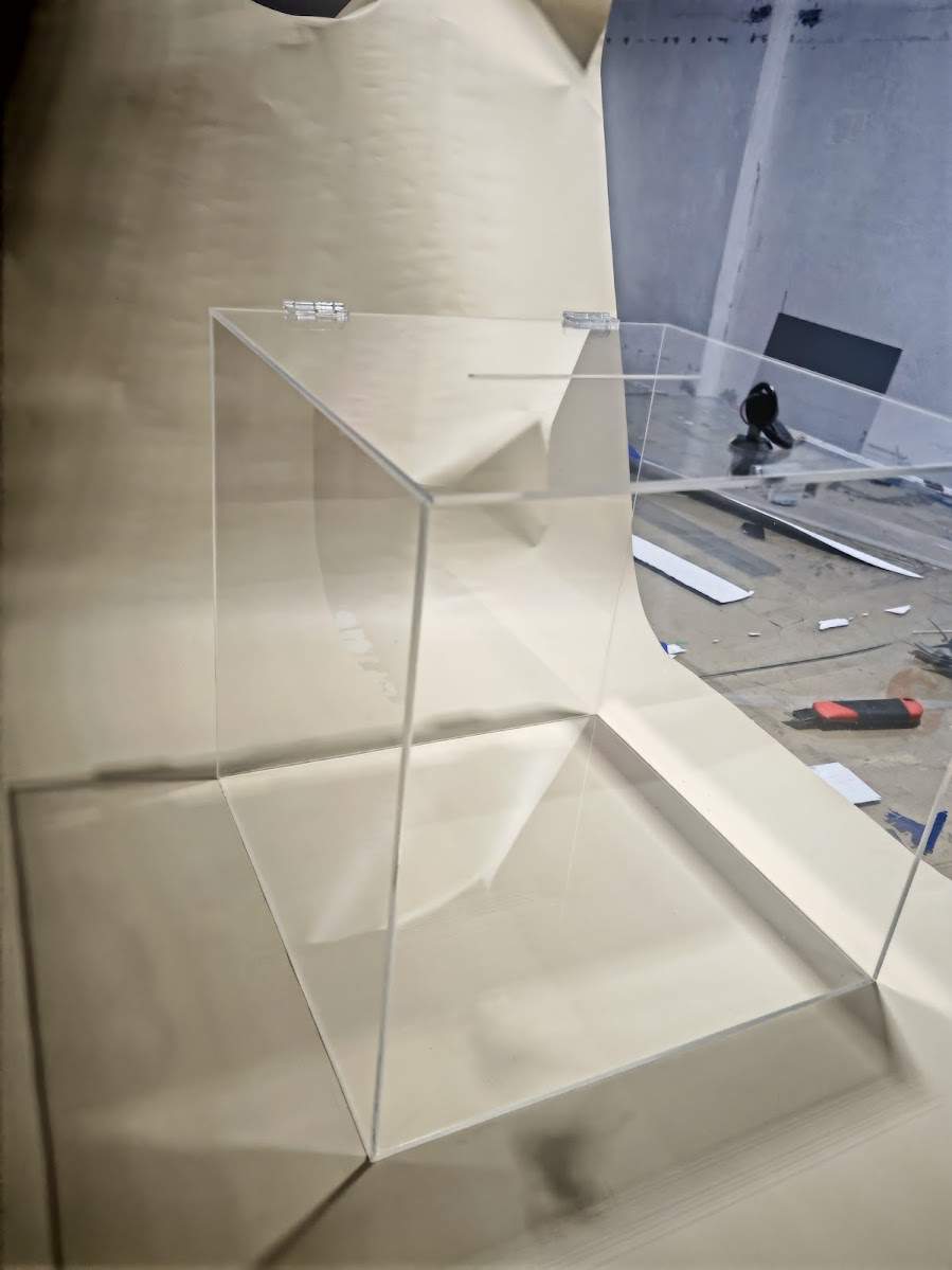 Şeffaf pleksi Oy Sandığı 