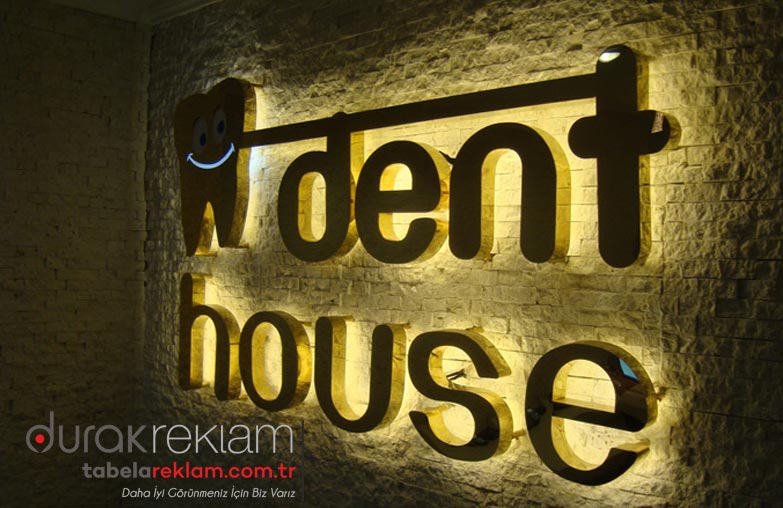 Işıklı Paslanmaz Kutu Harf Tabela - Görsel 1