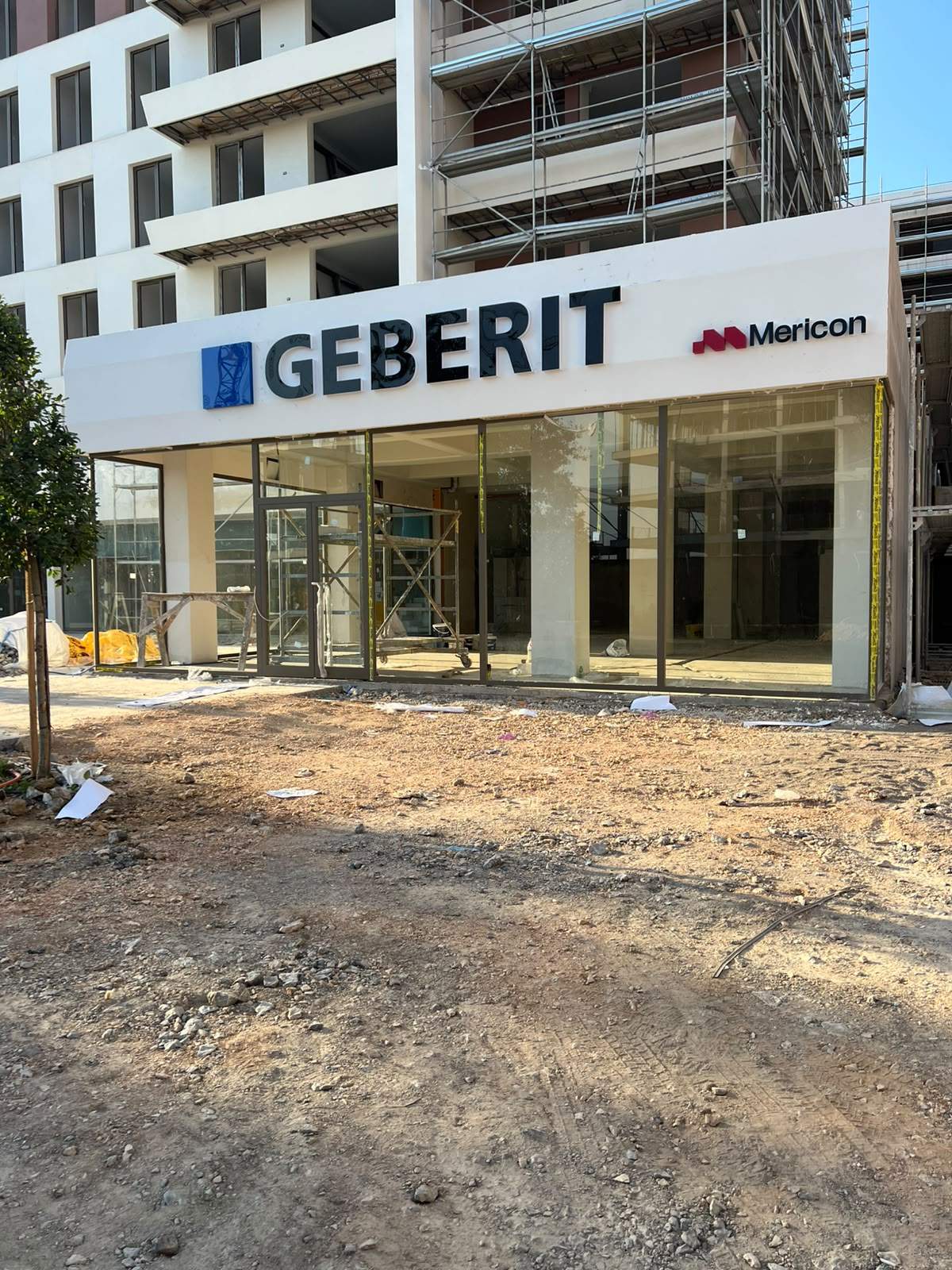 Geberit Bursa Mericon Yapı Işıklı kutu harf tabela çalışmamız