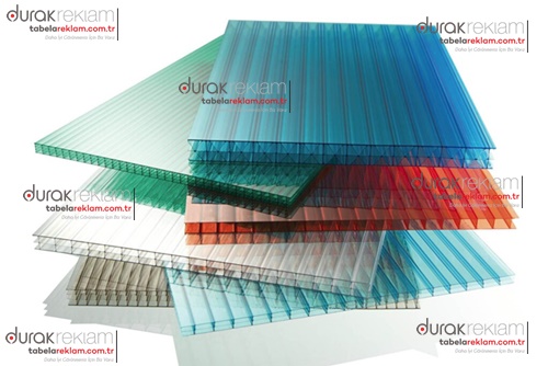 Polikarbon Zemin Işıksız Tabela