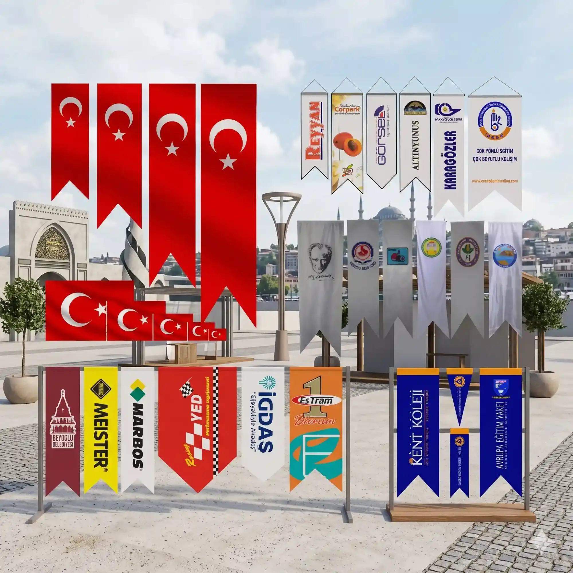Gönder ve  Kırlangıç Bayraklar - Görsel 2