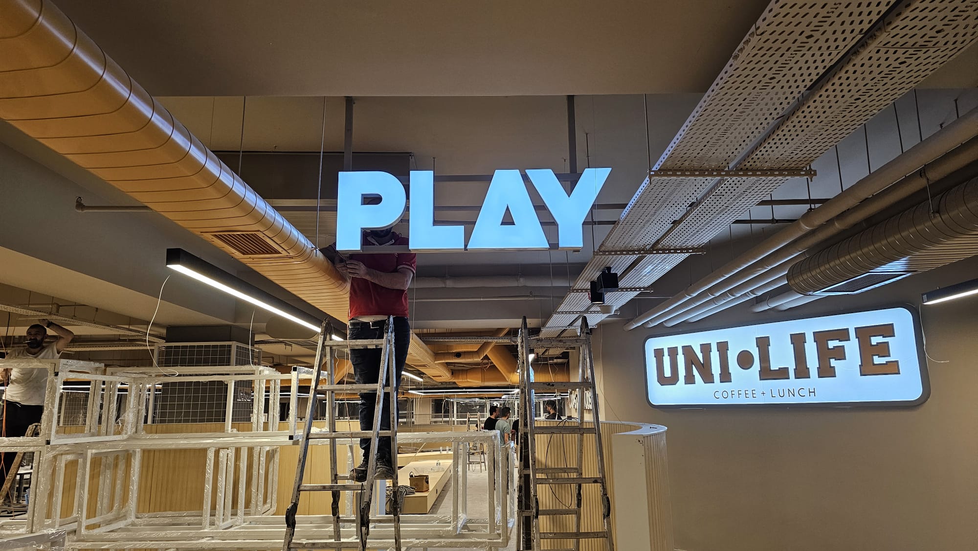 Işıklı Alüminyum Ters Tava Kutu Harf Tabela - Görsel 8